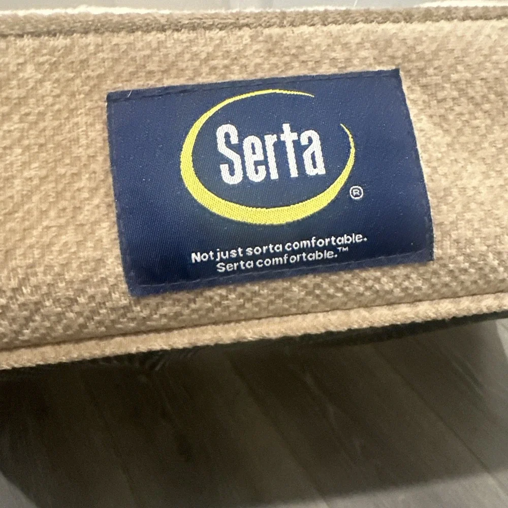 Serta® Ortho Foam Quilted Couch Pet Bed Tan 34 X 24 X 8 Plush Washable